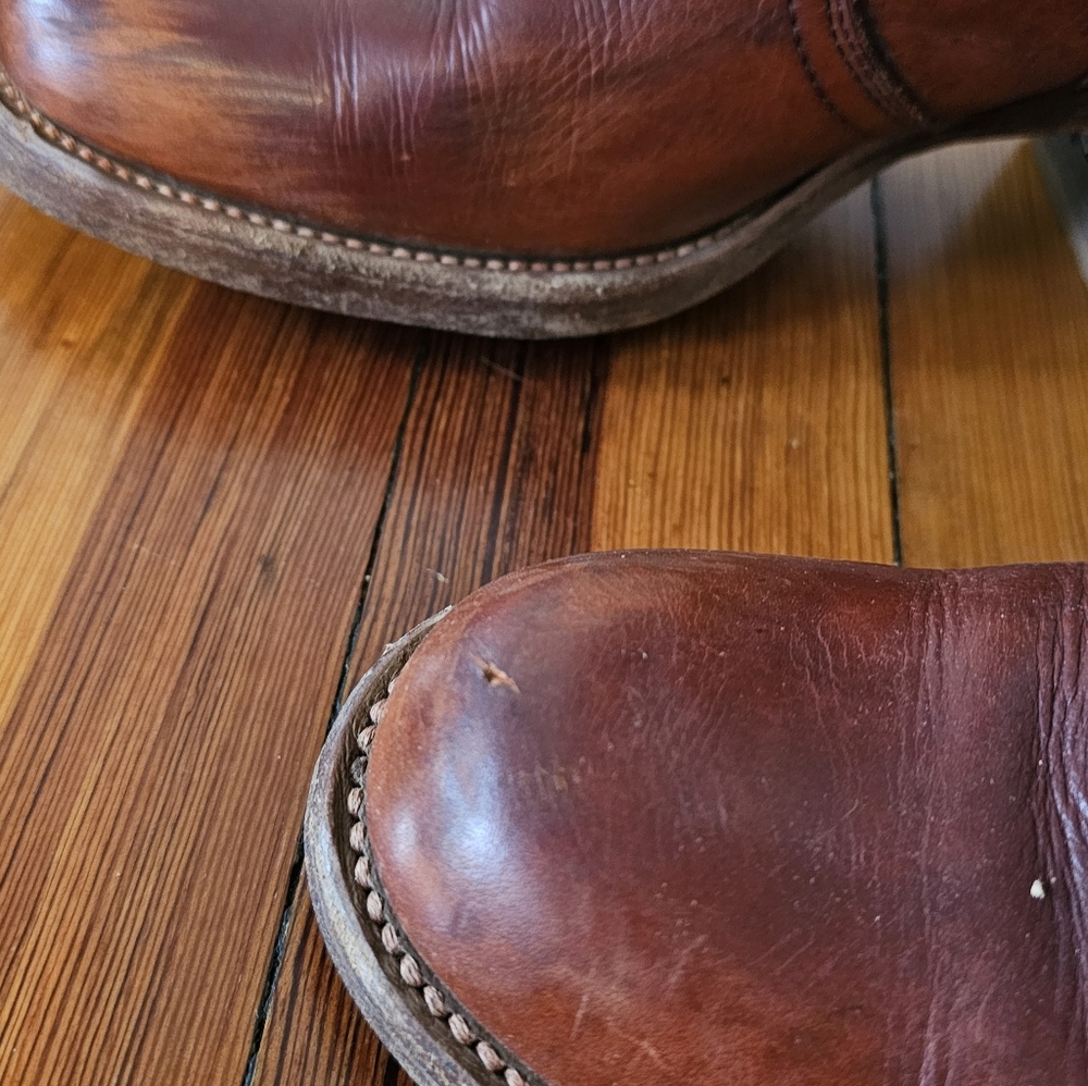 Vintage Frye Brown Cognac Campus Boots Size 9 Great Condition - Picture 4 of 11